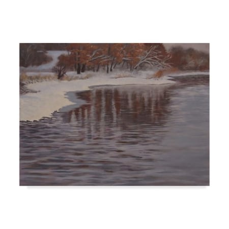 Rusty Frentner 'Huron River Cold' Canvas Art,24x32